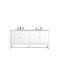 James Martin Vanities Athens 72in Double Vanity, Glossy White w/ 3 CM Carrara White Top E645-V72-GW-3CAR - alternate 6